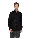 The Bostonians Ανδρικό Πουκάμισο Twill 3AAP2341|B031BL Μαύρο