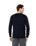 The Bostonians Ανδρικό Πουλόβερ Classic Crew Neck Jumper 3MR1009-B166NV Μπλε Σκούρο