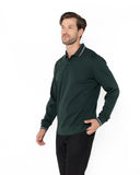 The Bostonians Ανδρική Μπλούζα Twin Tipped Polo 3PL1151-B035GG Πράσινο
