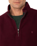 The Bostonians Ανδρικό Φούτερ Half Zip 3RO1000|B154BU Μπορντό