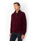 The Bostonians Ανδρικό Φούτερ Half Zip 3RO1000|B154BU Μπορντό