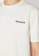 Timberland Ανδρική Μπλούζα Small Linear Logo Print Tee TB0A5QQTCM9 Εκρού