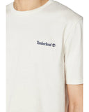 Timberland Ανδρικό T-Shirt Small Linear Logo TB0A5QQTCM9 Εκρού