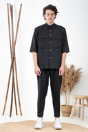 Vittorio Πουκάμισο Overshirt Vittorio 300-24-MONTERI Black