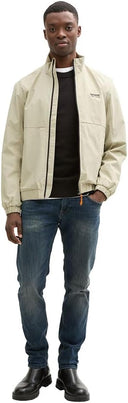 Tom Tailor Ανδρικό Μπουφάν Jacket Stand-Up Collar 1043830-35723 Μπεζ