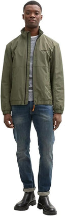 Tom Tailor Ανδρικό Μπουφάν Jacket Stand-Up Collar 1043830-23802 Πράσινο