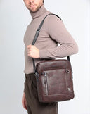US. Polo Assn. Ανδρική Τσάντα Ώμου Cambridge M Vert. Crossbody BAG BIUCB5740MVP00D Καφέ