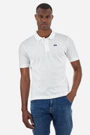 La Martina Ανδρική Polo Μπλούζα BPMP11PK031-00001 Λευκό
