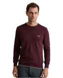 Navy & Green Ανδρικό Πλεκτό Βαμβακερό 24YM.926/P.5 Dark Bordeaux Μπορντό