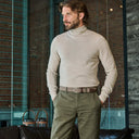La Boucle Ανδρική Ζώνη Πλεκτή Sylt B23-230580 Flecked Brown