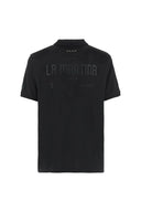 La Martina Ανδρική Polo Μπλούζα MCP321PK001-09999 Μαύρο