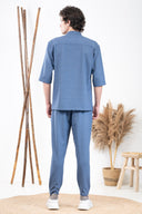 Vittorio Πουκάμισο Overshirt Vittorio 300-24-MONTERI Indigo