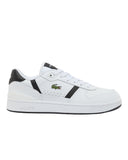 Lacoste Ανδρικά Δερμάτινα Sneakers T-Clip Set 50SMA0190147-WHT/BLK Λευκό