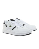 Lacoste Ανδρικά Δερμάτινα Sneakers T-Clip Set 50SMA0190147-WHT/BLK Λευκό