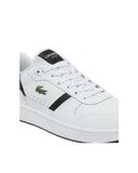 Lacoste Ανδρικά Δερμάτινα Sneakers T-Clip Set 50SMA0190147-WHT/BLK Λευκό