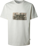 Pepe Jeans Ανδρική Μπλούζα T-Shirt Dalter  PM509780-803 Εκρού