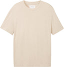 Tom Tailor Ανδρική Μπλούζα Linen T-Shirt  1041826-10336 Μπεζ