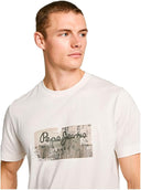 Pepe Jeans Ανδρική Μπλούζα T-Shirt Dalter  PM509780-803 Εκρού