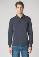 U.S. Polo Assn. Ανδρική Μπλούζα Μακρυμάνικη Polo US42 177 003-1-179 Μπλε
