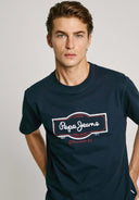 Pepe Jeans Ανδρική Μπλούζα T-Shirt Daxton Tee PM509786-594 Μπλε