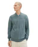 Tom Tailor Ανδρική Πλεχτή Ζακέτα Structure Mix Knit Jacket 1038317-18964 Μπλε