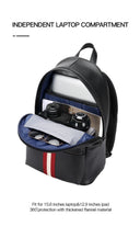 Δερμάτινο Σακίδιο πλάτης Αντικλεπτικό 17L Laptop 15,6” Bopai 61-123551 μαύρο