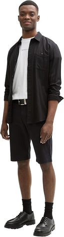 Tom Tailor Ανδρική Βερμούδα Regular Fit Chino Shorts 1044833-29999 Μαύρο