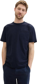 Tom Tailor Ανδρική Μπλούζα Structured T-Shirt  1042412-10668 Μπλε