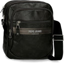 Pepe Jeans Ανδρική Μεγάλη Τσάντα Ώμου Horley Tablet Bag 7815731-999 Μαύρο
