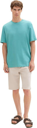 Tom Tailor Ανδρική Μπλούζα Linen T-Shirt  1041826-35272 Πράσινο