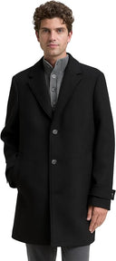 Tom Tailor Ανδρικό Παλτό Classic Wool Coat 1046987-29999 Μαύρο