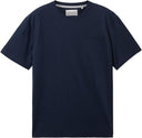 Tom Tailor Ανδρική Μπλούζα Structured T-Shirt  1042412-10668 Μπλε
