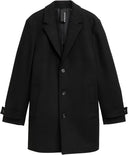 Tom Tailor Ανδρικό Παλτό Classic Wool Coat 1046987-29999 Μαύρο