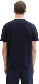 Tom Tailor Ανδρική Μπλούζα Structured T-Shirt  1042412-10668 Μπλε