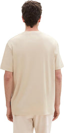 Tom Tailor Ανδρική Μπλούζα Linen T-Shirt  1041826-10336 Μπεζ