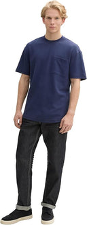 Tom Tailor Ανδρικό Relaxed Structured T-shirt 1045018-34590 Μπλε