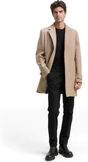 Tom Tailor Ανδρικό Παλτό Classic Wool Coat 1046987-36083 Μπεζ