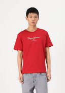 Pepe Jeans Eggo Ανδρική Μπλούζα T-Shirt PM508208-285 Κόκκινο