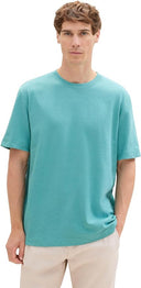 Tom Tailor Ανδρική Μπλούζα Linen T-Shirt  1041826-35272 Πράσινο