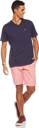Us Polo Assn Ανδρικό T-Shirt V-Neck Mart 6803849351-179 Μπλε