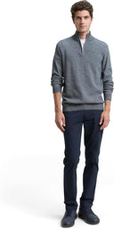 Tom Tailor Ανδρικό Πλεκτό Βαμβακερό Half Zip 1048014-38775 Μπλε