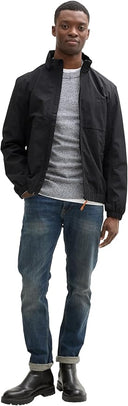 Tom Tailor Ανδρικό Μπουφάν Jacket Stand-Up Collar 1043830-29999 Μαύρο