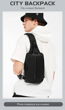 Τσαντάκι ώμου χιαστί crossbody Bange 7210 μαύρο