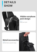 Τσαντάκι ώμου χιαστί crossbody Bange 7210 μαύρο