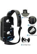 Τσαντάκι ώμου χιαστί crossbody Bange 7565 χακί