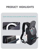 Τσαντάκι ώμου χιαστί crossbody Bange 7565 Mαύρο
