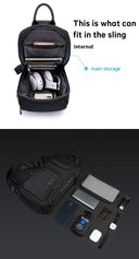 Τσαντάκι ώμου χιαστί crossbody Bange 7565 Mαύρο