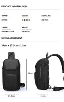 Τσαντάκι ώμου χιαστί crossbody Bange 7565 Mαύρο