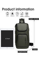 Τσαντάκι ώμου χιαστί crossbody Bange 7565 χακί