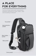 Τσαντάκι ώμου χιαστί crossbody Bange 7566 Μαύρο